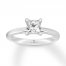 Tolkowsky Diamond Solitaire Ring 1 ct Princess-cut 14K Gold