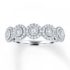 Diamond Anniversary Band 1/2 ct tw Round-cut 14K White Gold