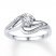 Diamond Ring 1/5 ct tw Round-cut Sterling Silver