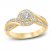 Diamond Engagement Ring 3/8 ct tw Round-cut 14K Yellow Gold