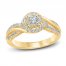 Diamond Engagement Ring 3/8 ct tw Round-cut 14K Yellow Gold