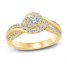 Diamond Engagement Ring 3/8 ct tw Round-cut 14K Yellow Gold