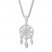 Dream Catcher Necklace 1/20 ct tw Diamonds Sterling Silver