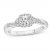 Diamond Engagement Ring 5/8 ct tw Round-cut 14K White Gold