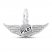 Pilot Wings Charm Sterling Silver