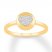 Diamond Heart Ring 1/15 ct tw Round-cut 10K Yellow Gold