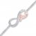 Infinity Love Bracelet 1/20 ct tw Diamonds Sterling Silver