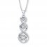 Previously Owned Necklace 1/2 ct tw Diamonds 10K White Gold