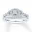 Diamond Bridal Set 1/3 carat tw 10K White Gold