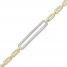 Diamond Paperclip Bracelet 1/3 ct tw 10K Yellow Gold 7.25"