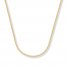 Wheat Chain Necklace 14K Yellow Gold 18" Length