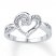 Diamond Heart Ring 1/15 ct tw Round-cut Sterling Silver