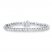 Diamond Bracelet 1/2 ct tw Round-cut 10K White Gold