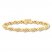 Diamond Bracelet 1 ct tw Round-cut 10K Yellow Gold 7.5"