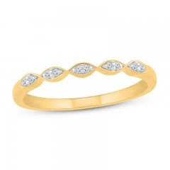 Diamond Wedding Band 1/20 ct tw 10K Yellow Gold