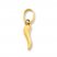 Italian Horn Charm 14K Yellow Gold