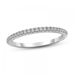 Diamond Wedding Band 1/6 ct tw Round-cut 14K White Gold