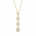 Diamond Teardrop Necklace 3/8 ct tw Round-cut 10K Yellow Gold 18"