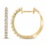 Diamond Hoop Earrings 1/4 ct tw 10K Yellow Gold