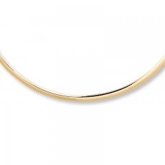 Omega Necklace 14K Yellow Gold 18-inch Length