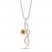 Le Vian Diamond Necklace 3/8 ct tw 14K Tri-Tone Gold 18"