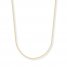 Cable Chain Necklace 14K Yellow Gold 16" Length