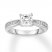 Diamond Engagement Ring 1 ct tw Princess/Round 14K White Gold