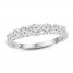 Diamond Anniversary Ring 1 ct tw Round-Cut 14K White Gold