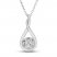 Diamond Necklace 1/5 ct tw Round-cut 10K White Gold 18"