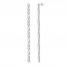 Geometric Drop Earrings 1/4 ct tw Diamonds Sterling Silver