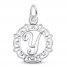 Letter Y Charm Sterling Silver