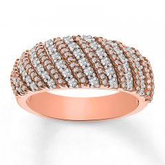 Diamond Anniversary Band 3/4 ct tw Round-cut 14K Rose Gold