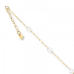 Circle Anklet 14K Two-Tone Gold