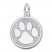 Paw Print Charm Sterling Silver