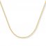 Cable Chain Necklace 14K Yellow Gold 16" Length