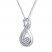 Diamond Infinity Necklace 1/4 ct tw Round-cut Sterling Silver