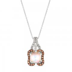 Le Vian Opal Necklace 1/3 ct tw Diamonds 14K Vanilla Gold 18"