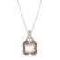 Le Vian Opal Necklace 1/3 ct tw Diamonds 14K Vanilla Gold 18"