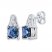 Lab-Created Sapphire Earrings Sterling Silver