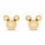 Children's Mickey Mouse Stud Earrings 14K Yellow Gold