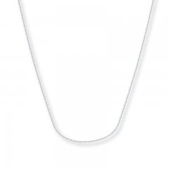 Cable Chain 14K White Gold 16" Length