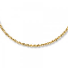 Rope Necklace 14K Yellow Gold 22" Length