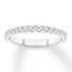 Diamond Wedding Band 1/2 ct tw Round-cut 14K White Gold