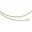 Adjustable Wheat Chain 14K Yellow Gold 20"-26" Length