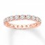 Diamond Eternity Ring 2 ct tw Round-cut 14K Rose Gold