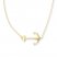 Sideways Anchor Necklace 14K Yellow Gold