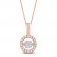 Unstoppable Love Diamond Necklace 1/2 ct tw 10K Rose Gold 19"