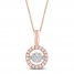 Unstoppable Love Diamond Necklace 1/2 ct tw 10K Rose Gold 19"