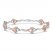 Joining Hearts Diamond Bracelet 1/3 ct tw 10K Rose Gold/Sterling Silver 7.25"