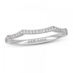 Neil Lane Diamond Wedding Band 1/6 ct tw Round-cut 14K White Gold